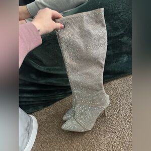 Taylor Rousseau sparkly boots